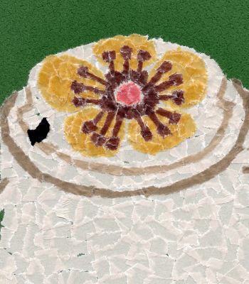陶器の砂糖入れ